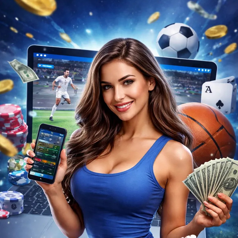 Football match in action for betting